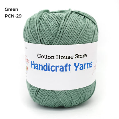 Pure Cotton 100% 1.0mm Halus Nipis 50gm Benang Kait Yarn PCN