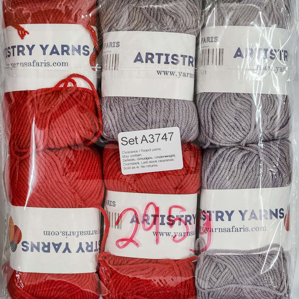 Milk Cotton MC Clearance / Reject Assorted Mixed Yarns (6 balls per pack) Benang Kait Page02