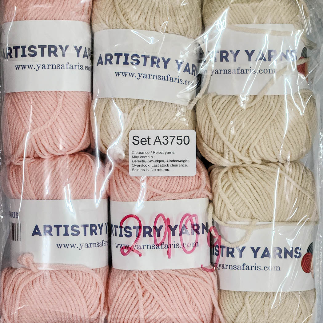 Milk Cotton MC Clearance / Reject Assorted Mixed Yarns (6 balls per pack) Benang Kait Page02