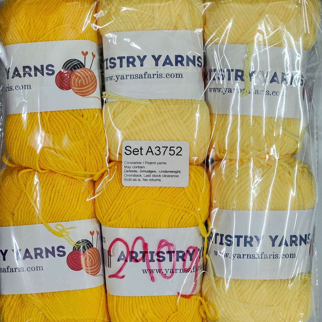 Milk Cotton MC Clearance / Reject Assorted Mixed Yarns (6 balls per pack) Benang Kait Page02