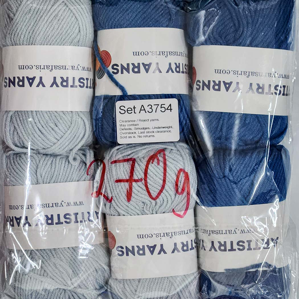 Milk Cotton MC Clearance / Reject Assorted Mixed Yarns (6 balls per pack) Benang Kait Page02