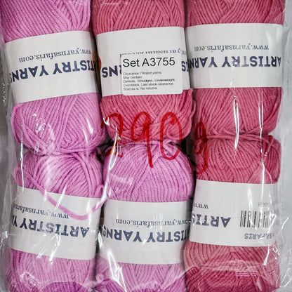 Milk Cotton MC Clearance / Reject Assorted Mixed Yarns (6 balls per pack) Benang Kait Page02