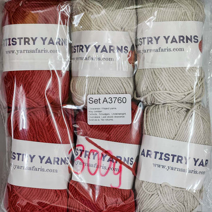 Milk Cotton MC Clearance / Reject Assorted Mixed Yarns (6 balls per pack) Benang Kait Page02