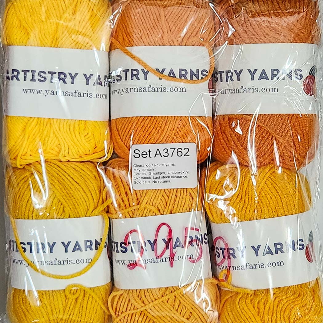 Milk Cotton MC Clearance / Reject Assorted Mixed Yarns (6 balls per pack) Benang Kait Page02