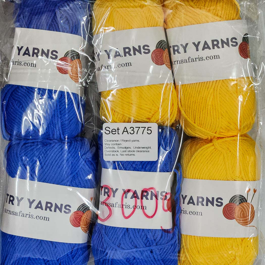 Milk Cotton MC Clearance / Reject Assorted Mixed Yarns (6 balls per pack) Benang Kait Page02