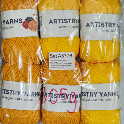 Milk Cotton MC Clearance / Reject Assorted Mixed Yarns (6 balls per pack) Benang Kait Page02