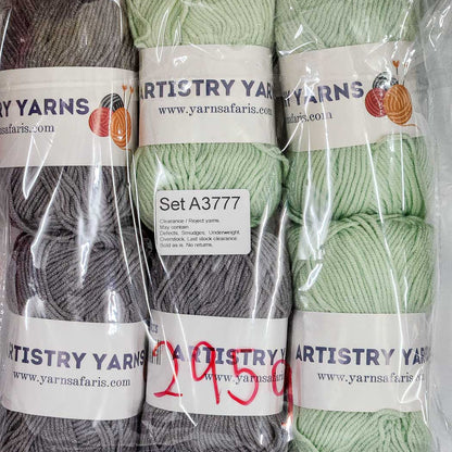 Milk Cotton MC Clearance / Reject Assorted Mixed Yarns (6 balls per pack) Benang Kait Page02