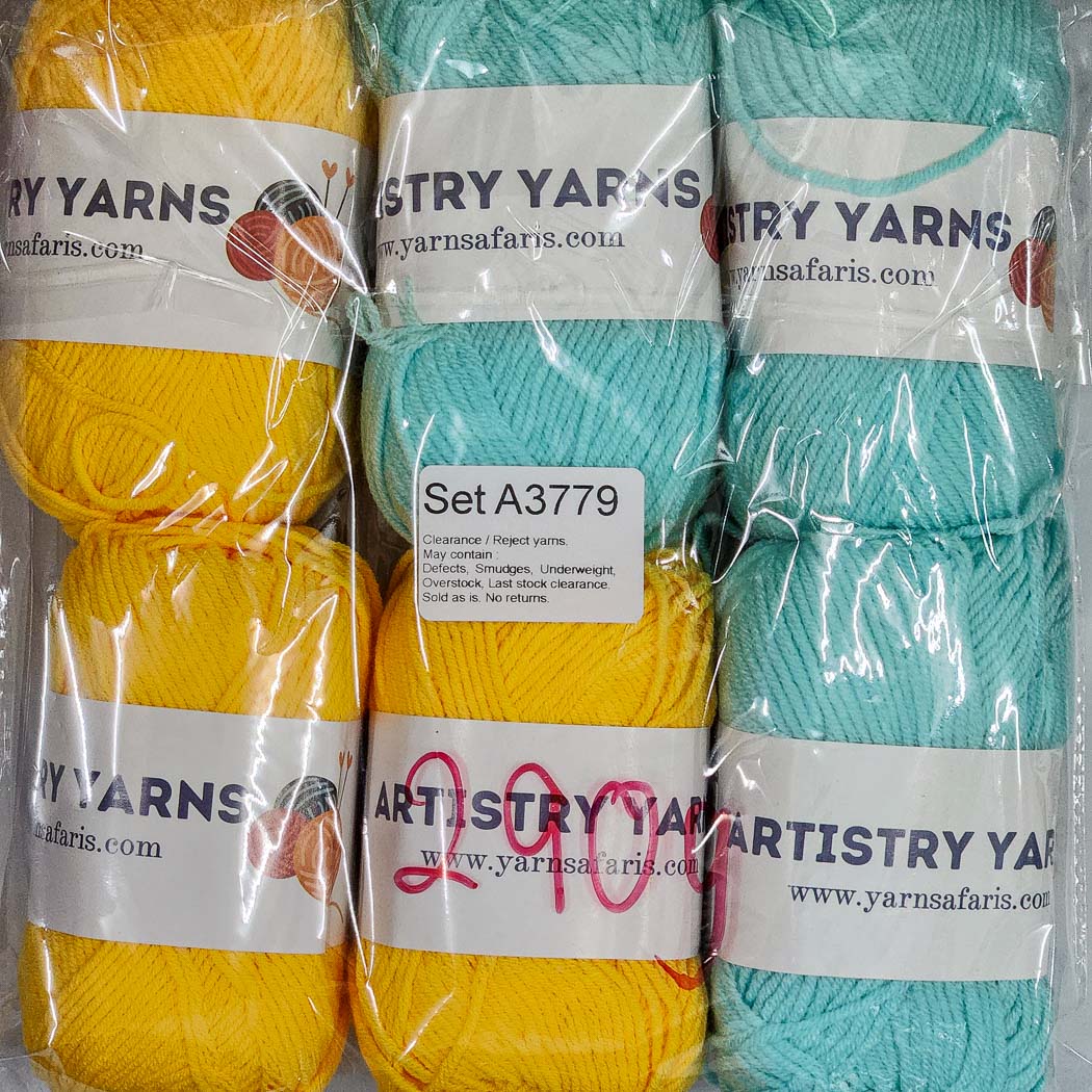 Milk Cotton MC Clearance / Reject Assorted Mixed Yarns (6 balls per pack) Benang Kait Page02