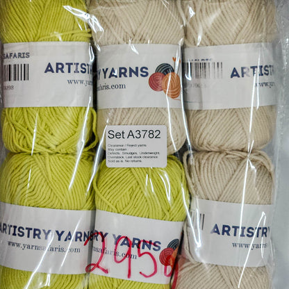 Milk Cotton MC Clearance / Reject Assorted Mixed Yarns (6 balls per pack) Benang Kait Page02