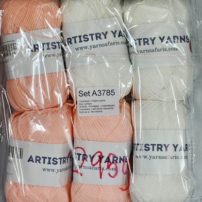 Milk Cotton MC Clearance / Reject Assorted Mixed Yarns (6 balls per pack) Benang Kait Page02