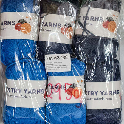 Milk Cotton MC Clearance / Reject Assorted Mixed Yarns (6 balls per pack) Benang Kait Page02