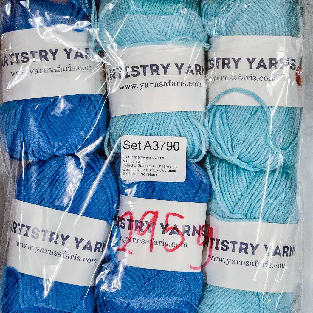 Milk Cotton MC Clearance / Reject Assorted Mixed Yarns (6 balls per pack) Benang Kait Page02