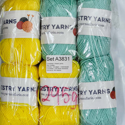 Milk Cotton MC Clearance / Reject Assorted Mixed Yarns (6 balls per pack) Benang Kait Page02