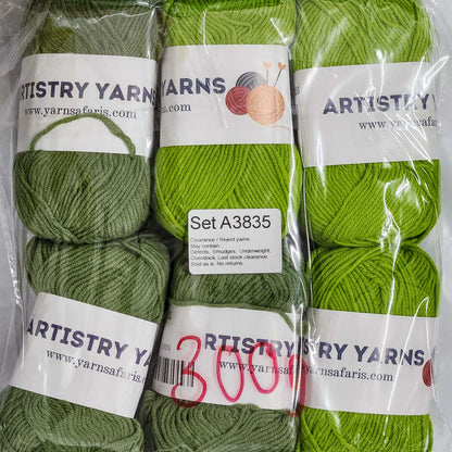 Milk Cotton MC Clearance / Reject Assorted Mixed Yarns (6 balls per pack) Benang Kait Page03