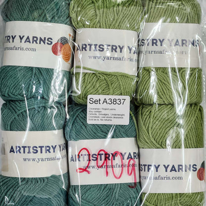 Milk Cotton MC Clearance / Reject Assorted Mixed Yarns (6 balls per pack) Benang Kait Page03