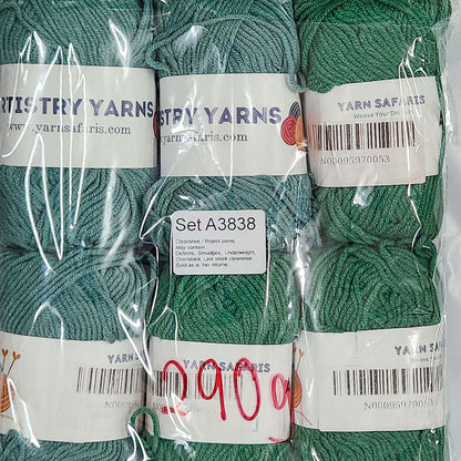 Milk Cotton MC Clearance / Reject Assorted Mixed Yarns (6 balls per pack) Benang Kait Page03