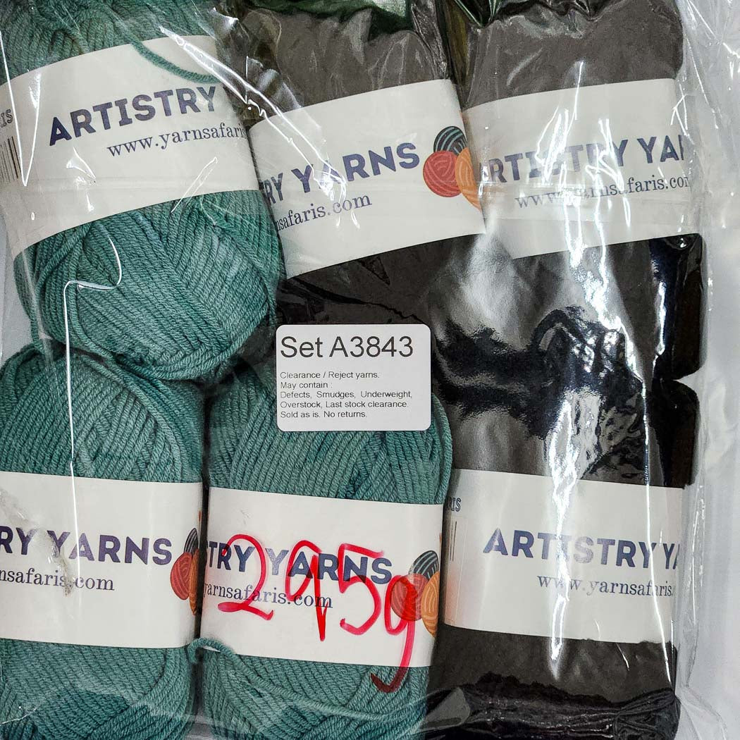 Milk Cotton MC Clearance / Reject Assorted Mixed Yarns (6 balls per pack) Benang Kait Page03