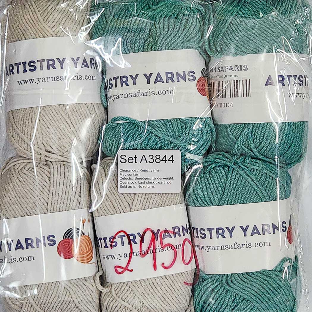 Milk Cotton MC Clearance / Reject Assorted Mixed Yarns (6 balls per pack) Benang Kait Page03