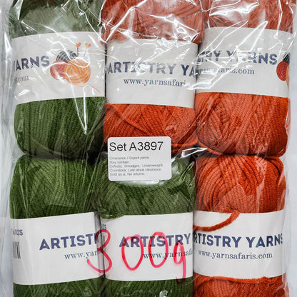 Milk Cotton MC Clearance / Reject Assorted Mixed Yarns (6 balls per pack) Benang Kait Page03