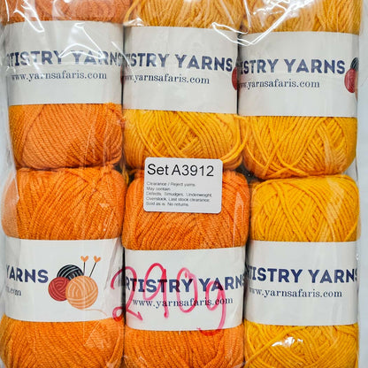 Milk Cotton MC Clearance / Reject Assorted Mixed Yarns (6 balls per pack) Benang Kait Page03