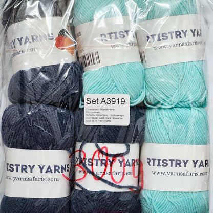 Milk Cotton MC Clearance / Reject Assorted Mixed Yarns (6 balls per pack) Benang Kait Page03