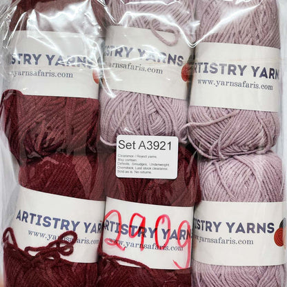 Milk Cotton MC Clearance / Reject Assorted Mixed Yarns (6 balls per pack) Benang Kait Page03