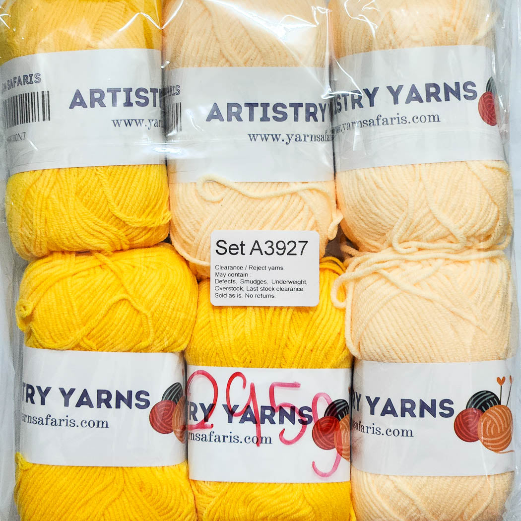 Milk Cotton MC Clearance / Reject Assorted Mixed Yarns (6 balls per pack) Benang Kait Page03