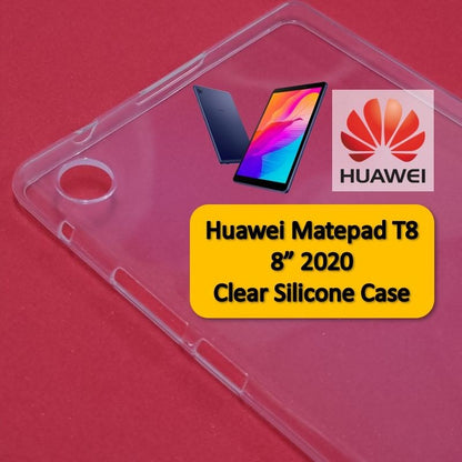 Huawei Matepad T8 8" 2020 Clear Silicone Case Casing Cover Tablet TPU