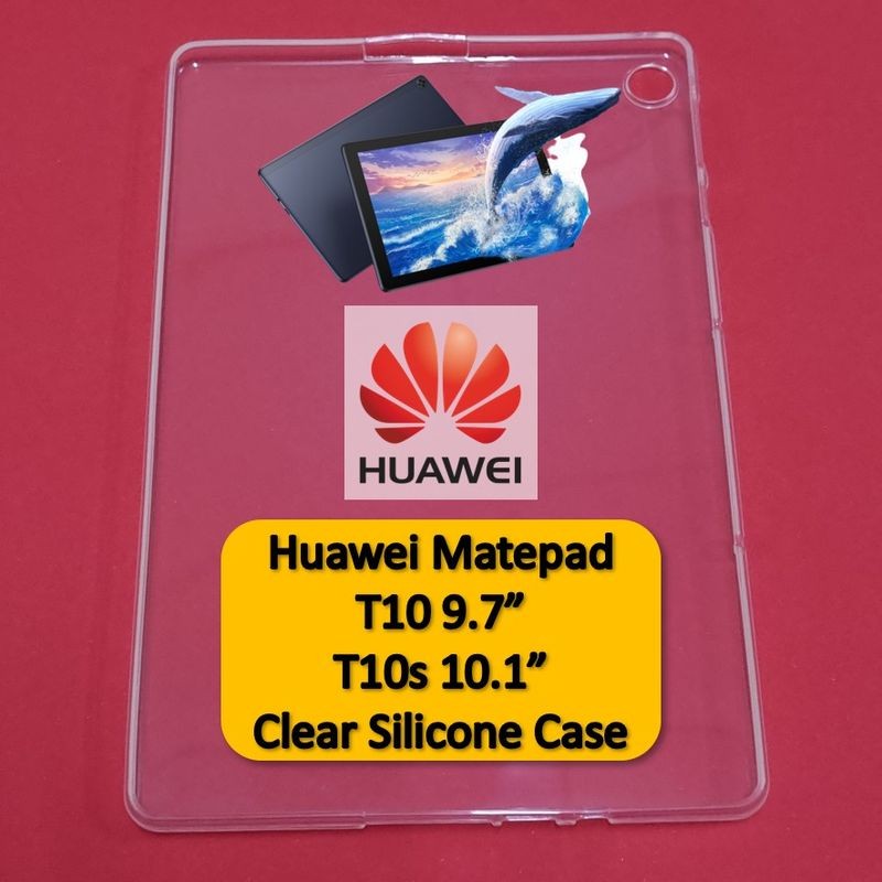 Huawei MatePad T10 9.7" T10s 10.1" 2020 Clear Silicone Case Casing Cover Tablet TPU