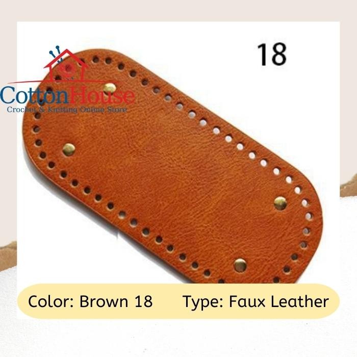 Bag Base PU Leather 22cmx10cm Imitation Leather DIY Tapak Beg Craft Making