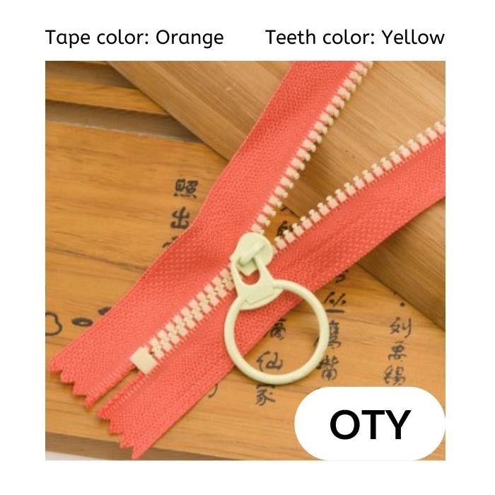 Colorful Zipper 14" (35cm) Plastic Pull Teeth Close End Zip Jahit DIY Sewing