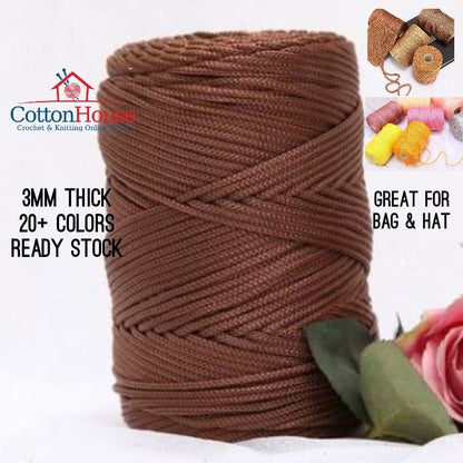 Thick Nylon 3mm Benang Tali Tebal PP 200-230gm Gulung Rolled Kait Page02 TNY