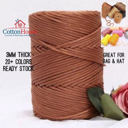 Thick Nylon 3mm Benang Tali Tebal PP 200-230gm Gulung Rolled Kait Page02 TNY