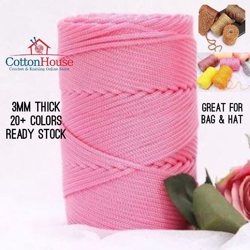 Thick Nylon 3mm Benang Tali Tebal PP 200-230gm Gulung Rolled Kait Page02 TNY