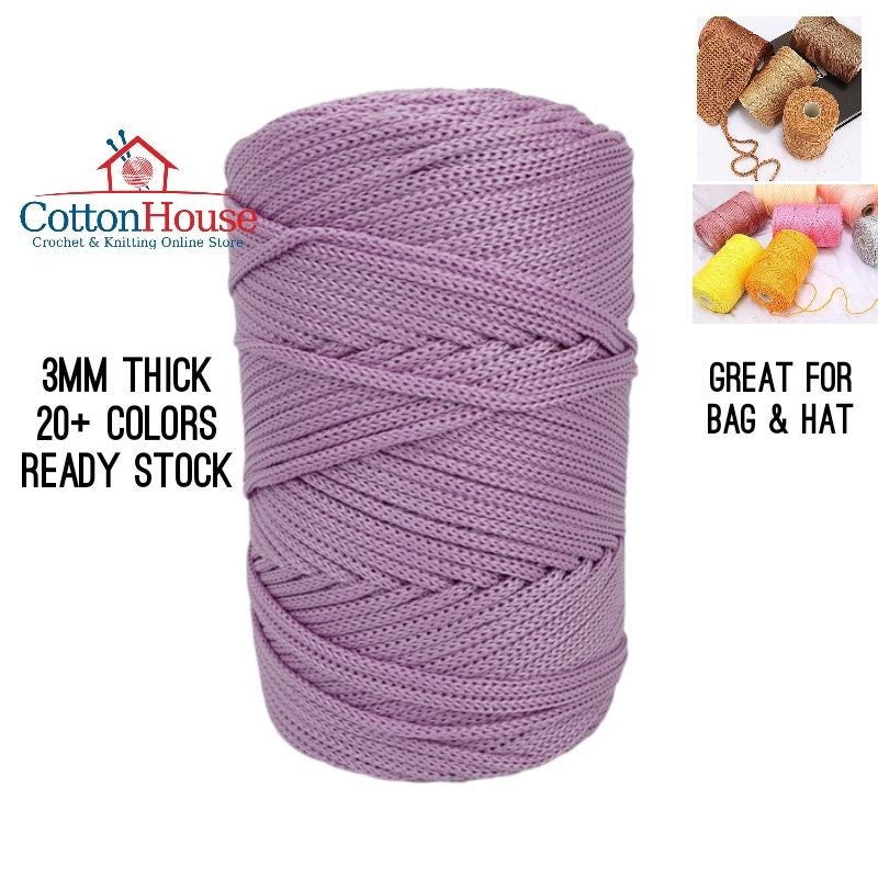 Thick Nylon 3mm Benang Tali Tebal PP 200-230gm Gulung Rolled Kait Page02 TNY