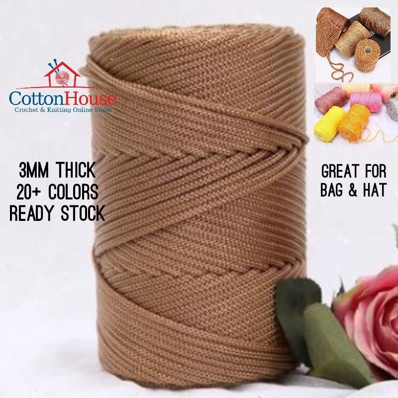 Thick Nylon 3mm Benang Tali Tebal PP 200-230gm Gulung Rolled Kait Page02 TNY