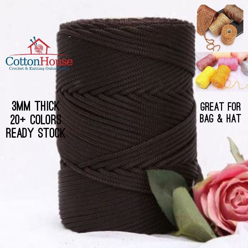 Thick Nylon 3mm Benang Tali Tebal PP 200-230gm Gulung Rolled Kait Page02 TNY