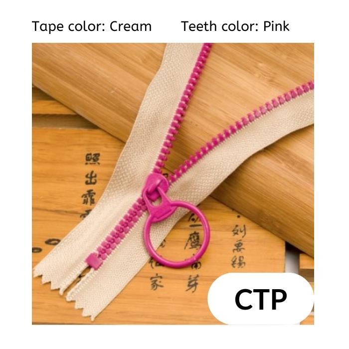 Colorful Zipper 10" (25cm) Plastic Pull Teeth Close End Zip Jahit DIY Sewing