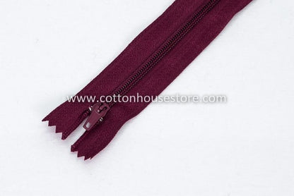 Zipper 8" 9" 18" 20" Black White Blue Purple Pink Choc Zip Jahit DIY Sewing