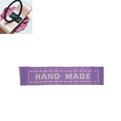 Labels Purple "HAND MADE" 45mm x 10mm (10pcs)