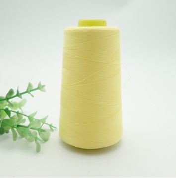 Sewing Thread Light Yellow 07 Benang Jahit Polyester 90-100gm 3000yards