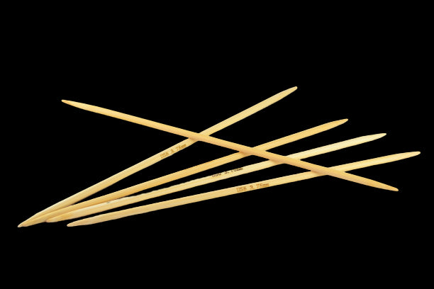 20cm Bamboo DPN Double Pointed Needles Knitting Jarum Kait Single Size