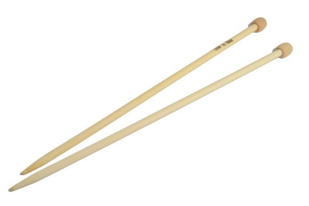 23cm / 34cm Bamboo SP Needle Single Pointed Needles 1 Pair Knitting Jarum Kait