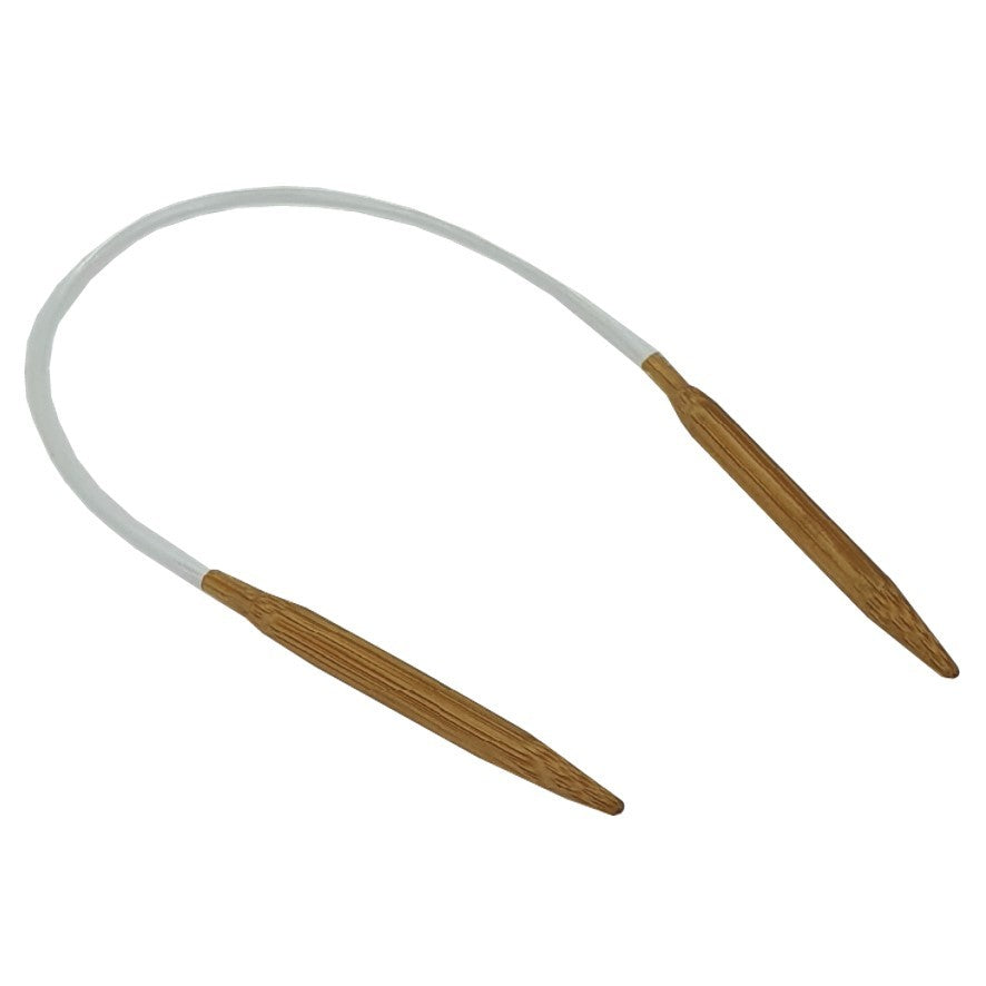 Bamboo CN 26cm Circular Knitting Needles Jarum Kait Single Size
