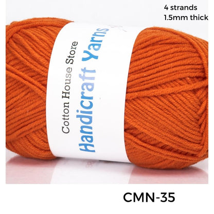 Cotton Mini 40-50g 4ply 1.5mm Benang Kait Yarn CMN