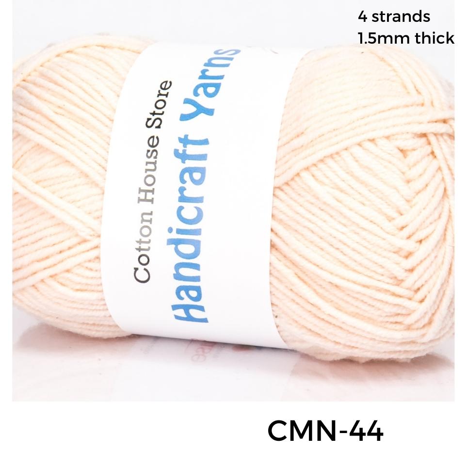 Cotton Mini 40-50g 4ply 1.5mm Milk Cotton Amigurumi Baby Benang Kait Yarn CMN
