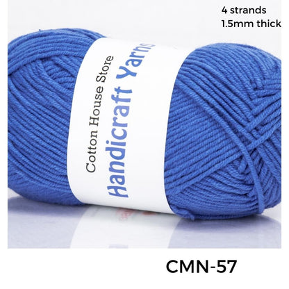 Cotton Mini 40-50g 4ply 1.5mm Benang Kait Yarn CMN